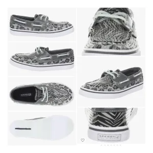 SPERRY TOP-SIDER Bahama Boat Shoe - Grey Multi Animal