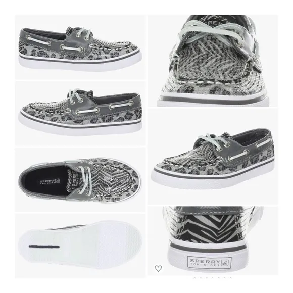 SPERRY TOP-SIDER Bahama Boat Shoe - Grey Multi Animal
