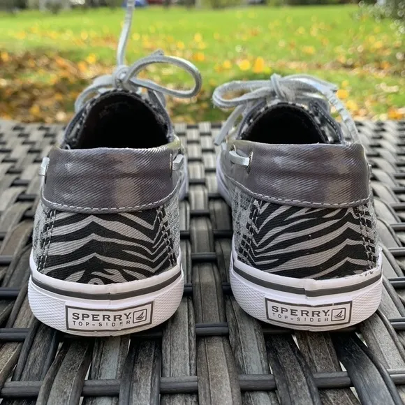 SPERRY TOP-SIDER Bahama Boat Shoe - Grey Multi Animal