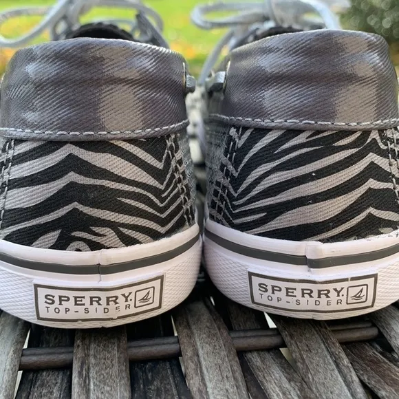 SPERRY TOP-SIDER Bahama Boat Shoe - Grey Multi Animal