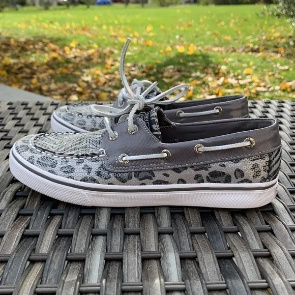 SPERRY TOP-SIDER Bahama Boat Shoe - Grey Multi Animal