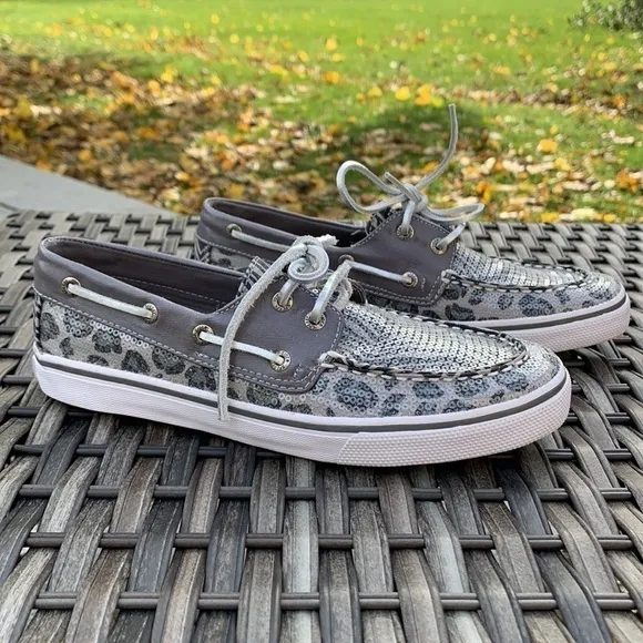 SPERRY TOP-SIDER Bahama Boat Shoe - Grey Multi Animal