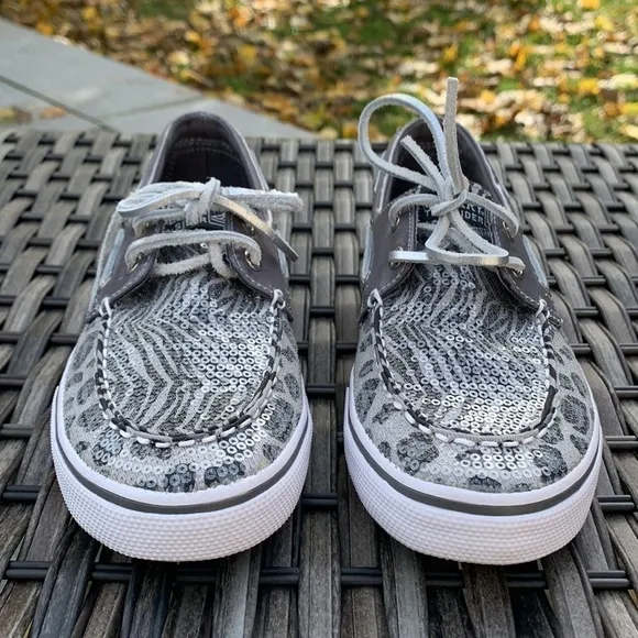 SPERRY TOP-SIDER Bahama Boat Shoe - Grey Multi Animal