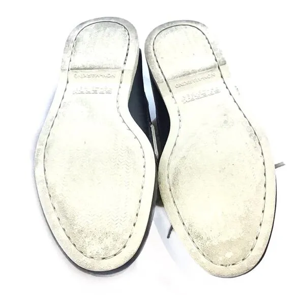 Sperry Top Sider Boat Shoes Loafers Black Original Men's sz 7.5 Preppy Classic