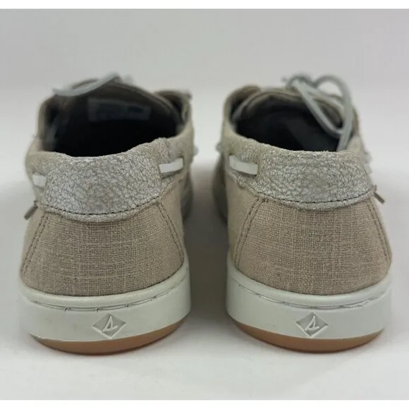 Sperry Top-Sider Coastfish 1-Eye Womens 5 M Light Tan Memory Foam Boat Shoes