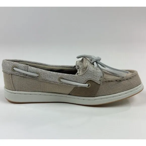 Sperry Top-Sider Coastfish 1-Eye Womens 5 M Light Tan Memory Foam Boat Shoes