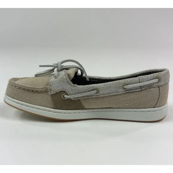 Sperry Top-Sider Coastfish 1-Eye Womens 5 M Light Tan Memory Foam Boat Shoes