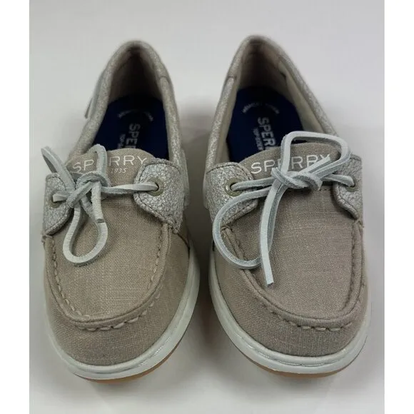 Sperry Top-Sider Coastfish 1-Eye Womens 5 M Light Tan Memory Foam Boat Shoes