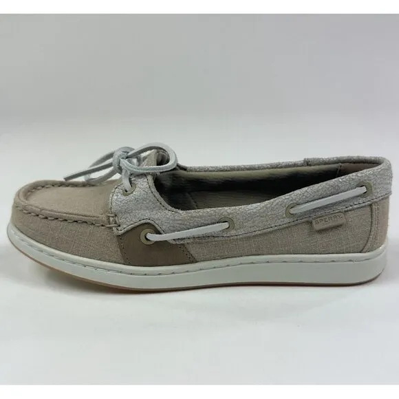 Sperry Top-Sider Coastfish 1-Eye Womens 5 M Light Tan Memory Foam Boat Shoes