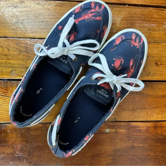 Sperry Top-Sider Crest Vibe Boat Shoe Lobster Crab Size 9