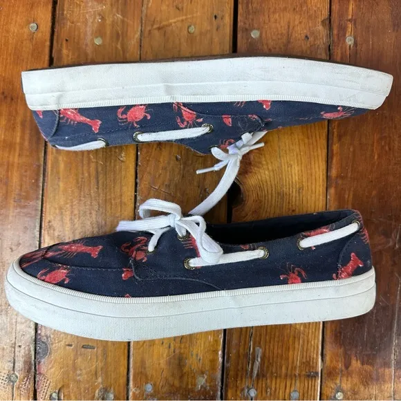 Sperry Top-Sider Crest Vibe Boat Shoe Lobster Crab Size 9