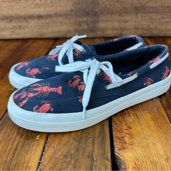 Sperry Top-Sider Crest Vibe Boat Shoe Lobster Crab Size 9
