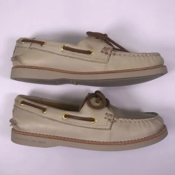 Sperry Top-Sider Gold Cup Ivory Boat Shoes