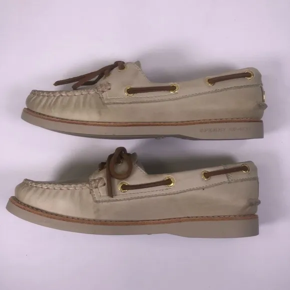 Sperry Top-Sider Gold Cup Ivory Boat Shoes