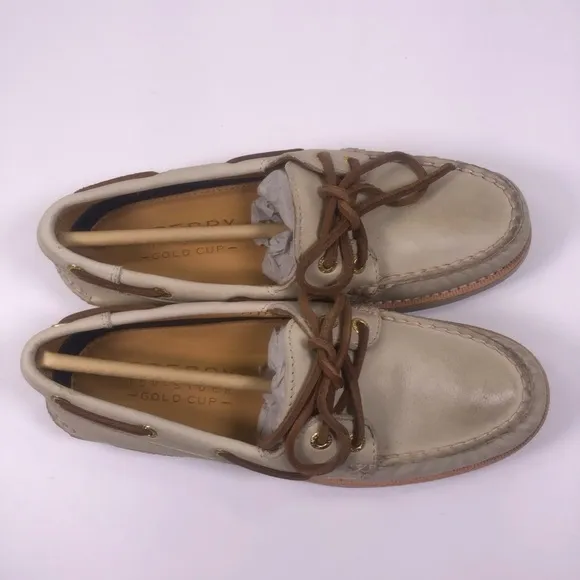 Sperry Top-Sider Gold Cup Ivory Boat Shoes
