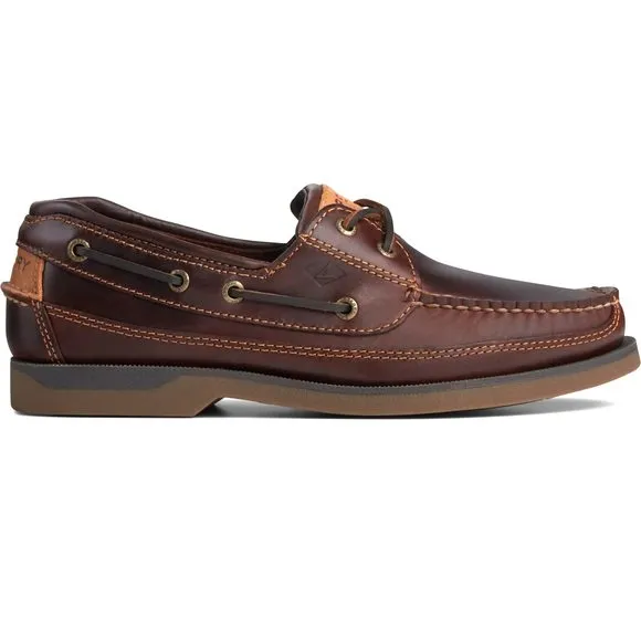 SPERRY TOP-SIDER MEN'S MAKO 2-EYE CANOE MOC AMARETTO SIZE 10