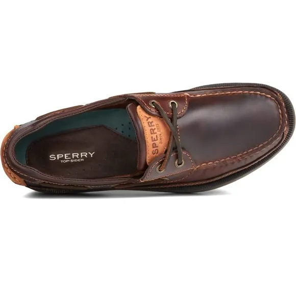SPERRY TOP-SIDER MEN'S MAKO 2-EYE CANOE MOC AMARETTO SIZE 10