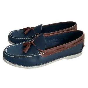Sperry Topsider Navy Original Leather Boat Shoes Size 7.5