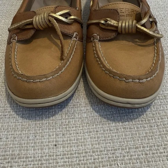 Sperry Topsider Women Angelfish Varsity Boat Shoe Leather Fisherman Nautical 7M