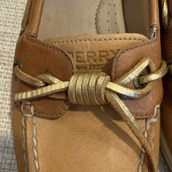 Sperry Topsider Women Angelfish Varsity Boat Shoe Leather Fisherman Nautical 7M
