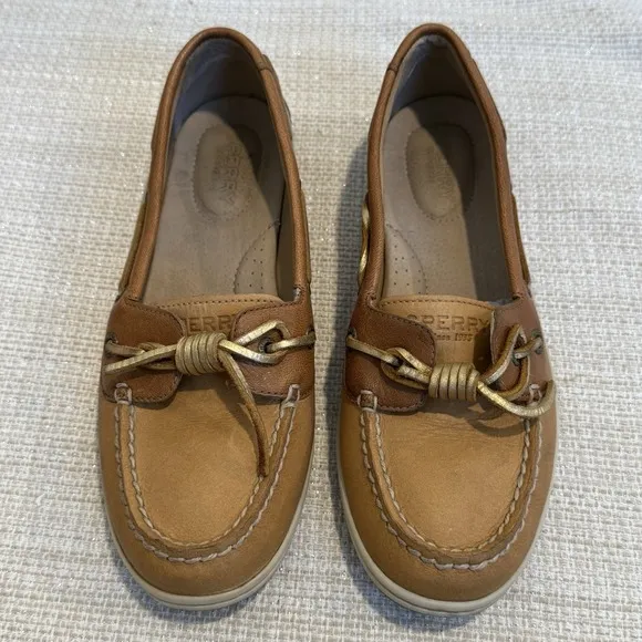Sperry Topsider Women Angelfish Varsity Boat Shoe Leather Fisherman Nautical 7M