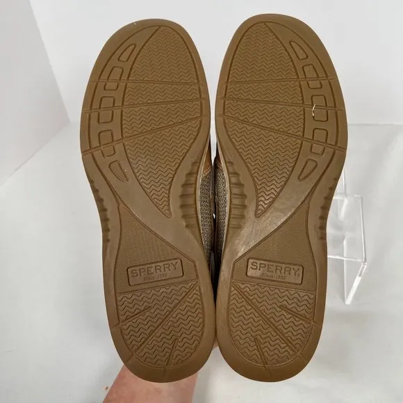 Sperry Women's Bluefish 2 Eye Size 6‎ brown tan boat shoe slip-on nubuck leather