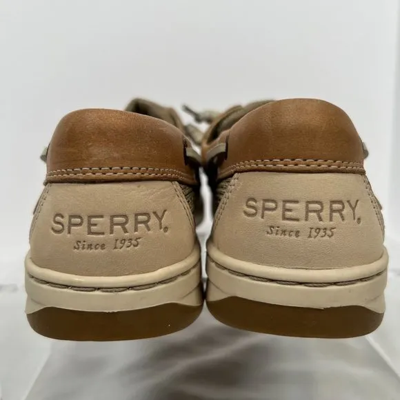 Sperry Women's Bluefish 2 Eye Size 6‎ brown tan boat shoe slip-on nubuck leather