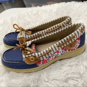SPERRY Women's Angelfish Liberty Floral Print Slip-On Boat Shoe sz 5.5 M