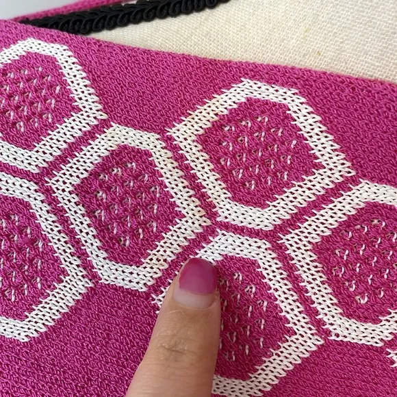 St. John Pink Boat Neck Knit Top
