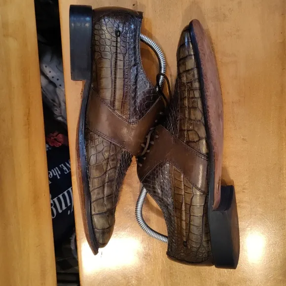 Stacy Adams Genuine alligator Shoes Size 9