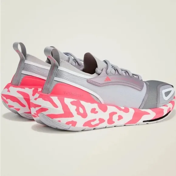 Stella McCartney Gray and Pink Athletic Sneakers