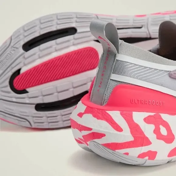 Stella McCartney Gray and Pink Athletic Sneakers