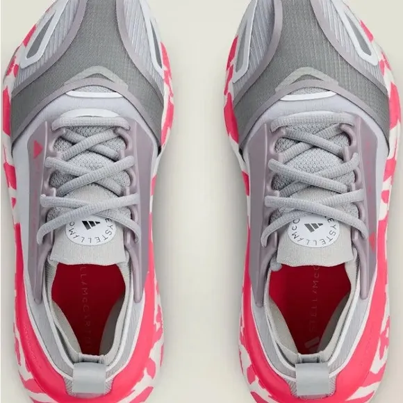 Stella McCartney Gray and Pink Athletic Sneakers