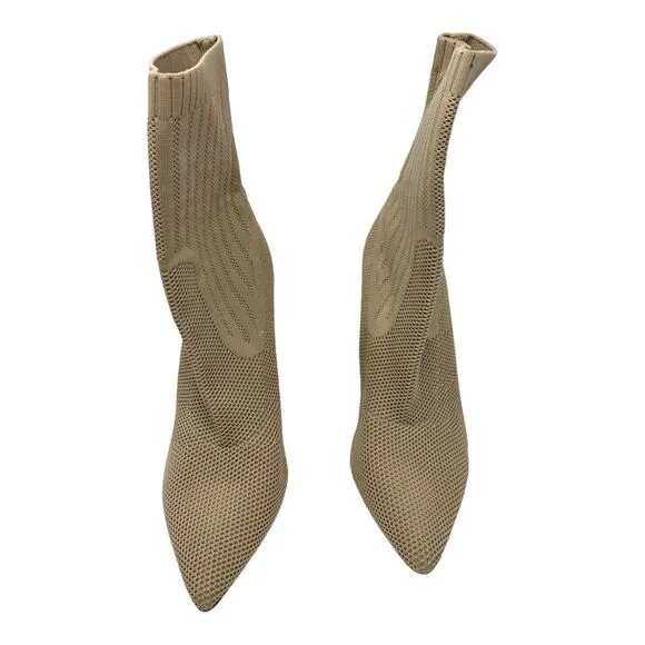 Steve Madden Discreet Stiletto Heeled Sock Boots Size 9