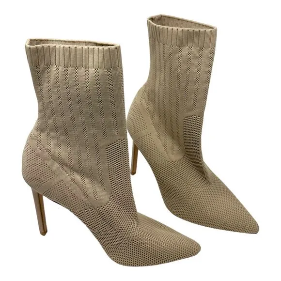 Steve Madden Discreet Stiletto Heeled Sock Boots Size 9