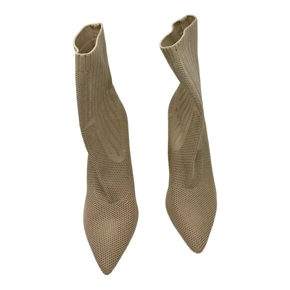 Steve Madden Discreet Stiletto Heeled Sock Boots Size 9