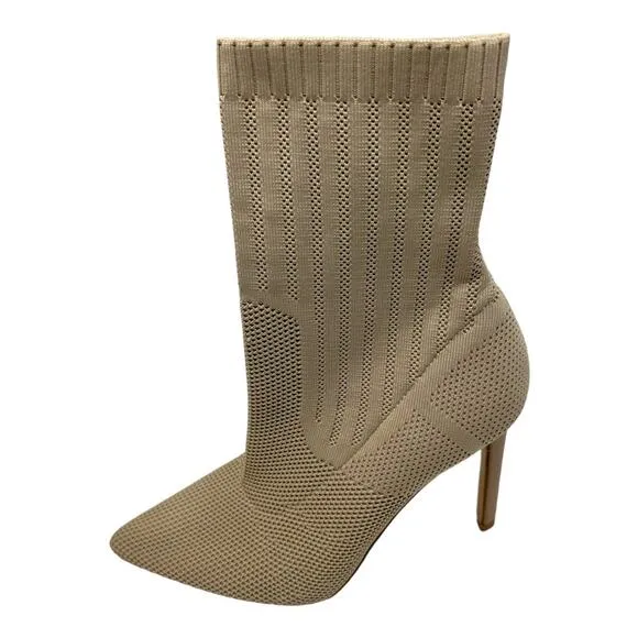 Steve Madden Discreet Stiletto Heeled Sock Boots Size 9