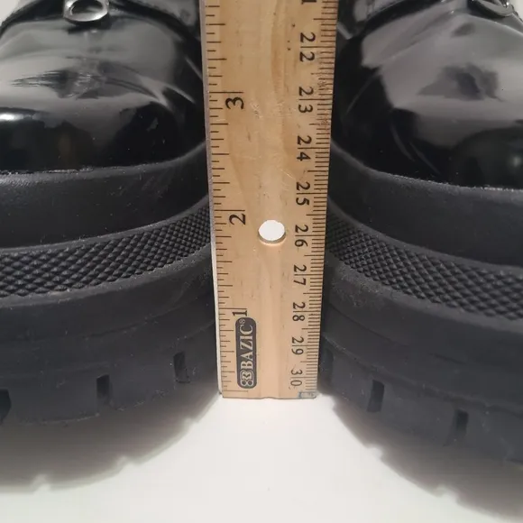 Steve Madden Zip Men's Black Chunky Sole Shoes Size 9