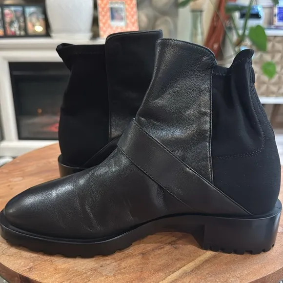 Stewart Weitzman Luxering Boots in Black and Gold