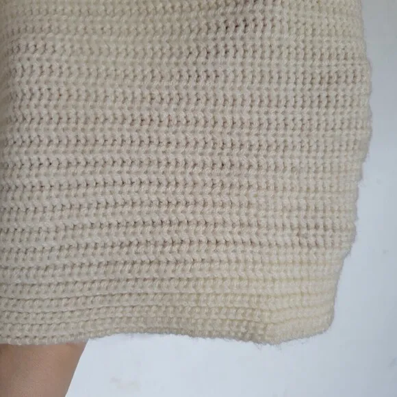 Stitch Fix VERO MODA Ivory Chunky Cable Knit Cowl Turtleneck Long Sleeve Sweater