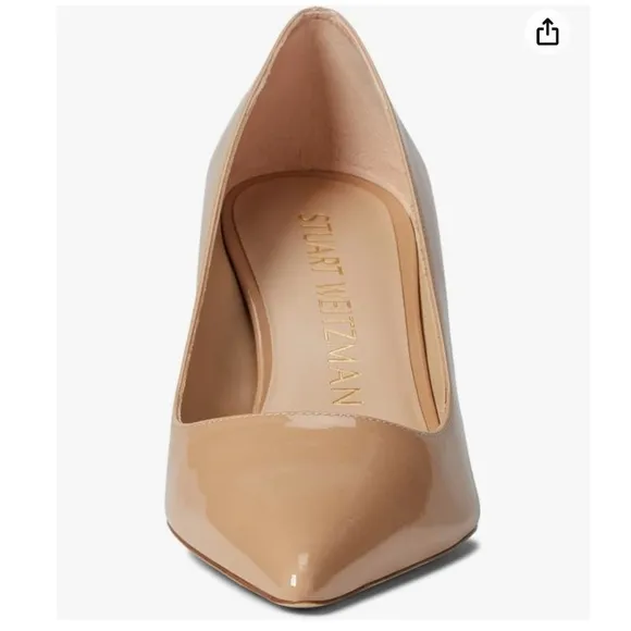 Stuart Weitzman 75  3.5” Pump women size 9.5 Color: Adobe Patent.NEW