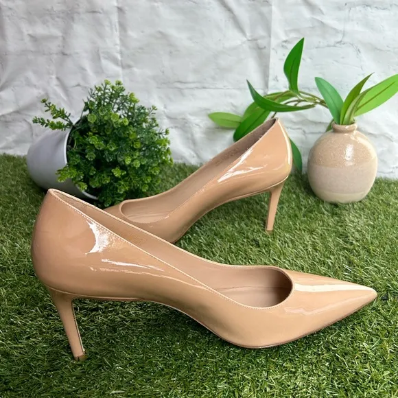 Stuart Weitzman 75  3.5” Pump women size 9.5 Color: Adobe Patent.NEW