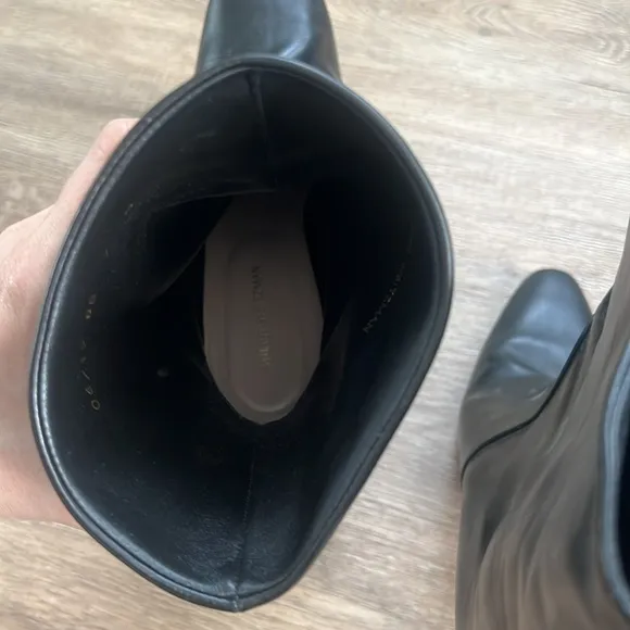Stuart Weitzman Black Leather Women's Stilleto Boots Size 7