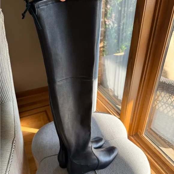 Stuart Weitzman Genna 25 City Elegant Black Women's Over-the-Knee Boots