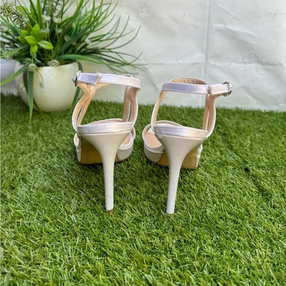 STUART WEITZMAN Mariposa Satin Platform Sandals size 7.5