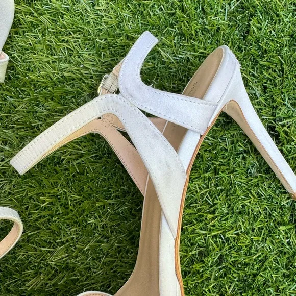 STUART WEITZMAN Mariposa Satin Platform Sandals size 7.5