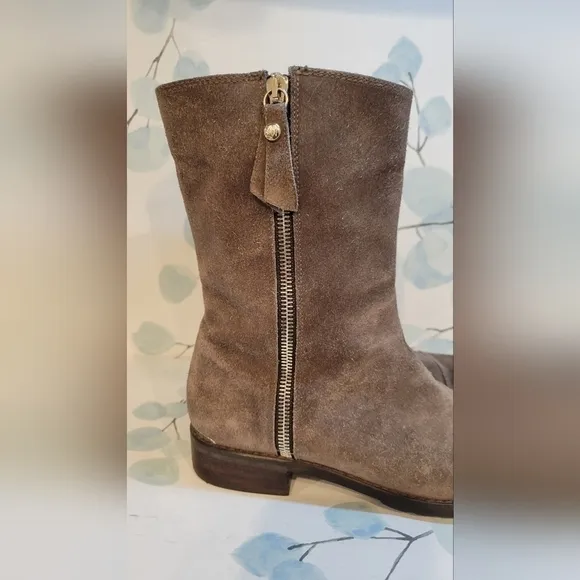 Stuart Weitzman Suede Ankle Zip Boot Made in Spain Women’s Size 5.5