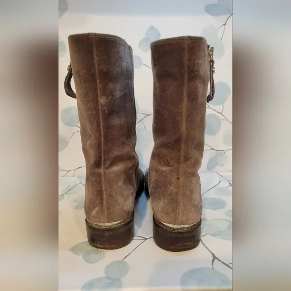 Stuart Weitzman Suede Ankle Zip Boot Made in Spain Women’s Size 5.5