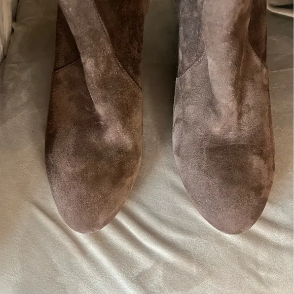 Stuart Weitzman Women’s Bethenny 80 High Heel Boots Brown Suede US 9.5
