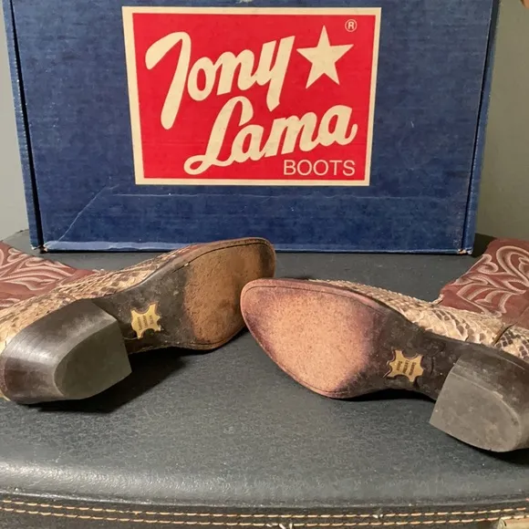 Sweet Classic Snakeskin Cowboy Boots Tony Lama